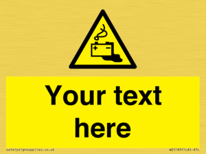 Custom Battery Charging Sign